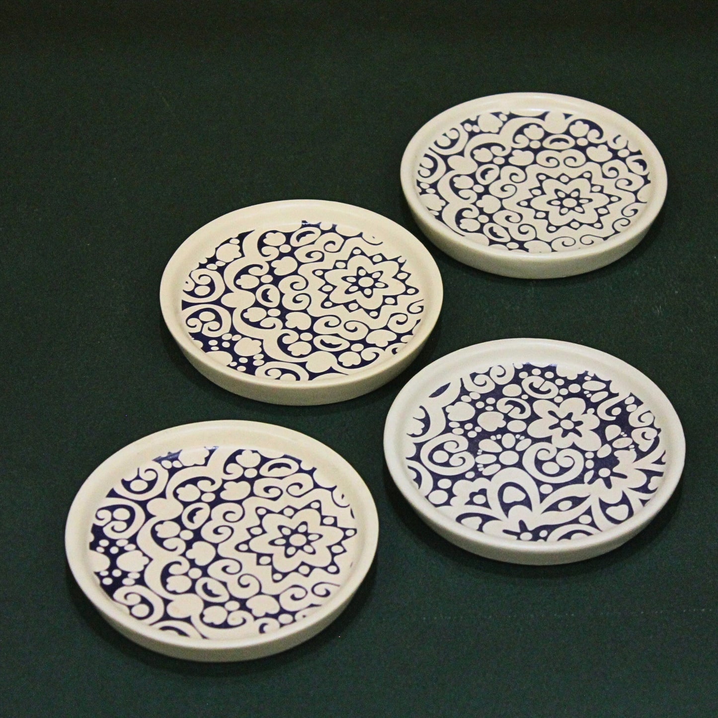 Sottobicchieri floreali - Set da 4