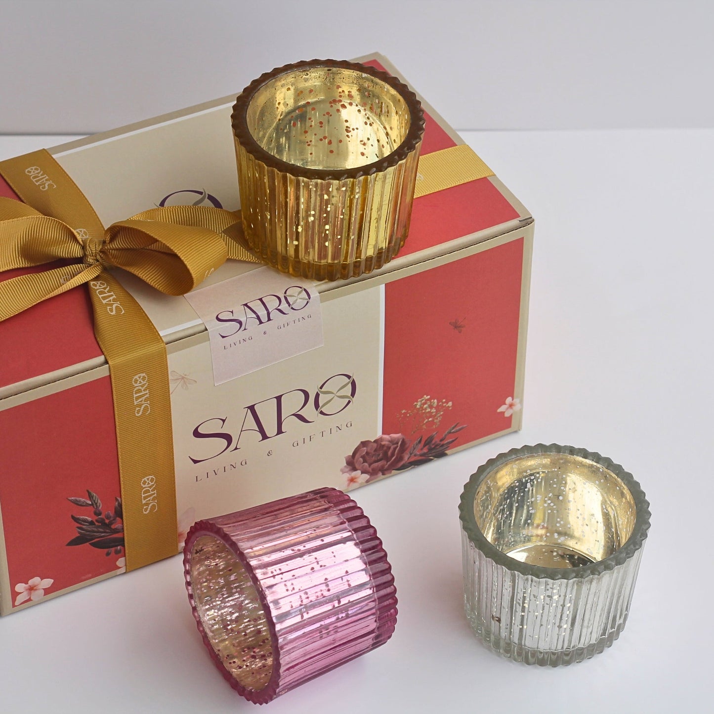 Votive in glitter (set da 3)
