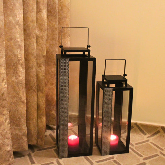Lanterna cubica (set di 2)