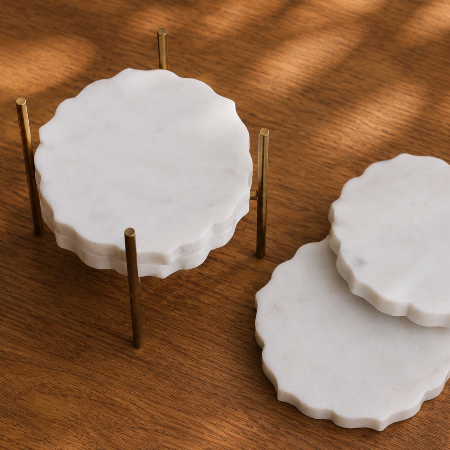 Sottobicchiere in marmo Phool